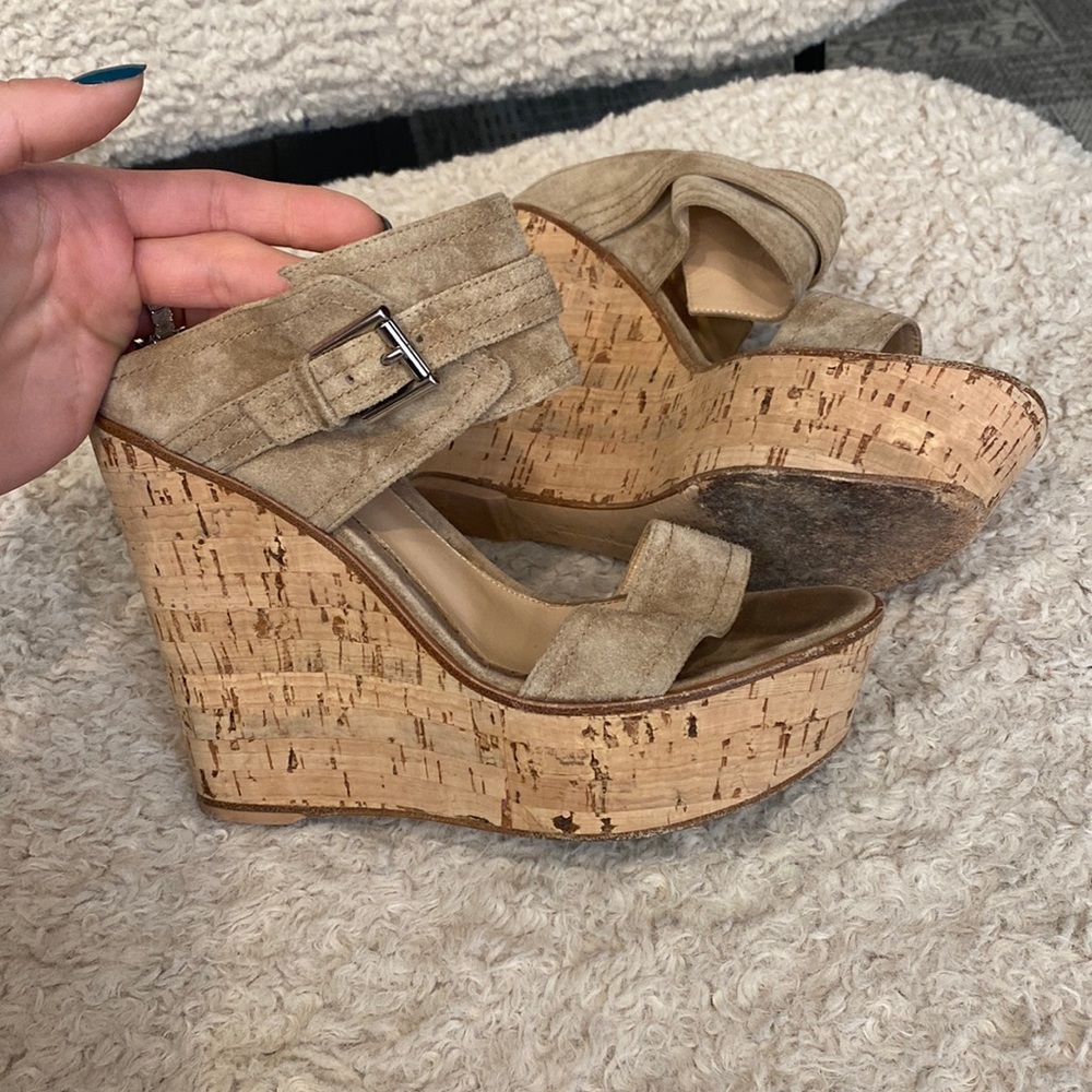 Gianvito Rossi cork wedges. Size 37.5